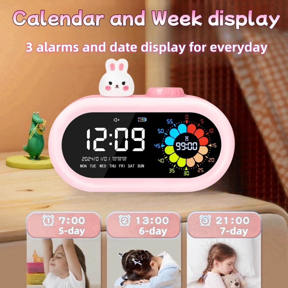 Desk Digital Clock with Countdown Timer for Kids