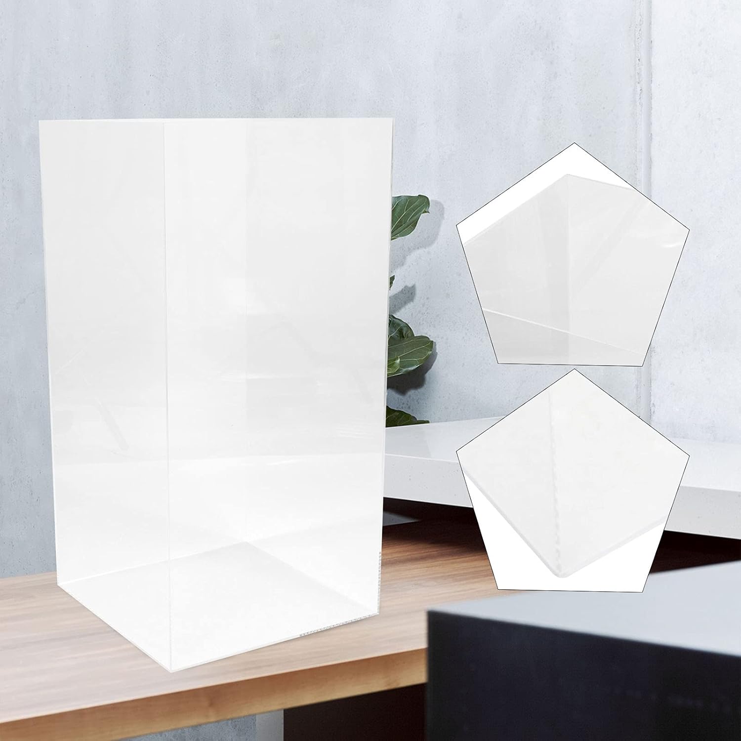 Cube Acrylic Showcase Stand for Collectibles and Art Displays