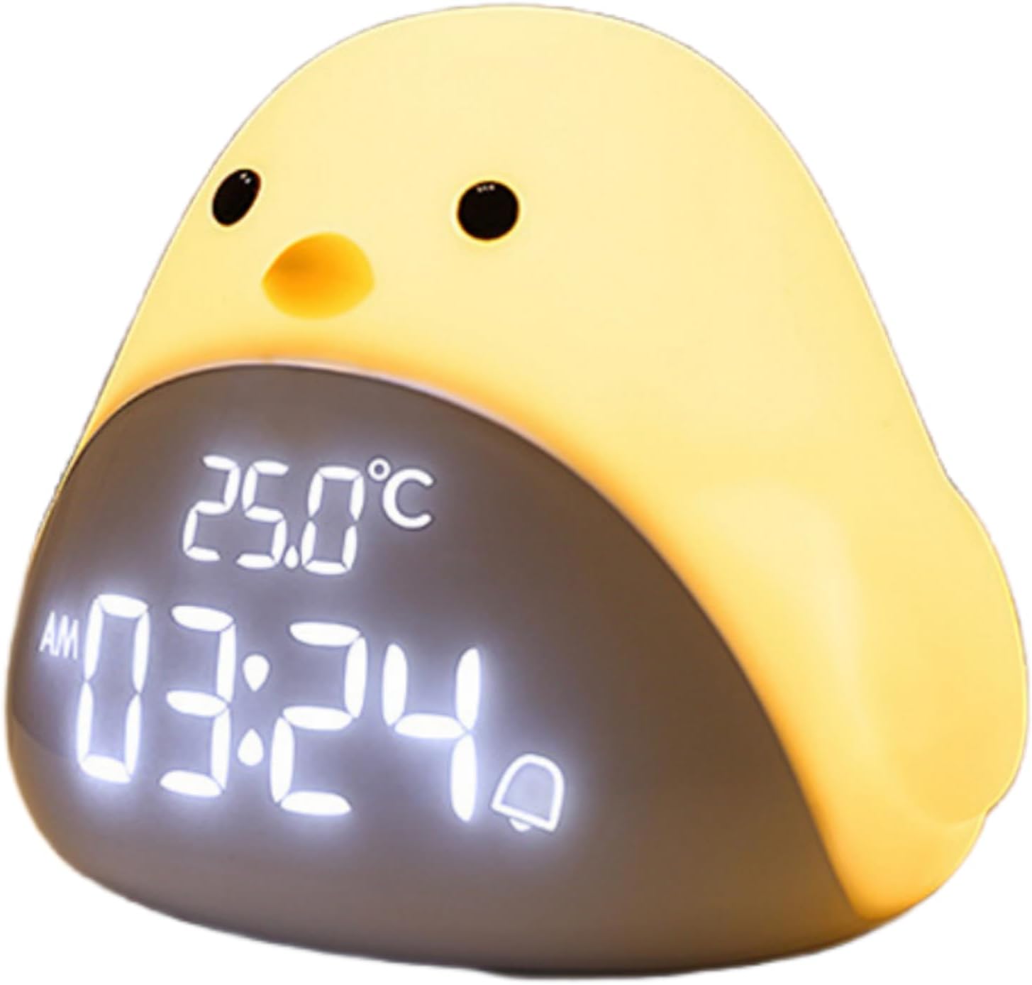 Kids Alarm Clock with Cute Chick Design White