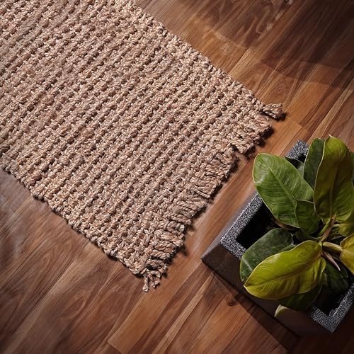 Hausattire Hand Woven Jute Rug 24x36 Inches
