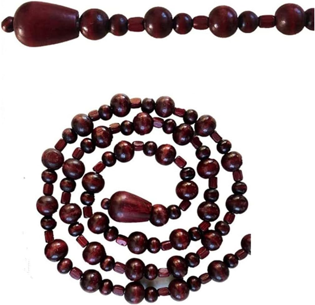 ZHOUXIAO 31 Strands Bamboo Wood Bead Curtain for Doorways
