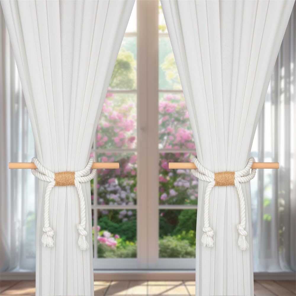 SUQ I OME Boho Curtain Tiebacks 2 Pcs