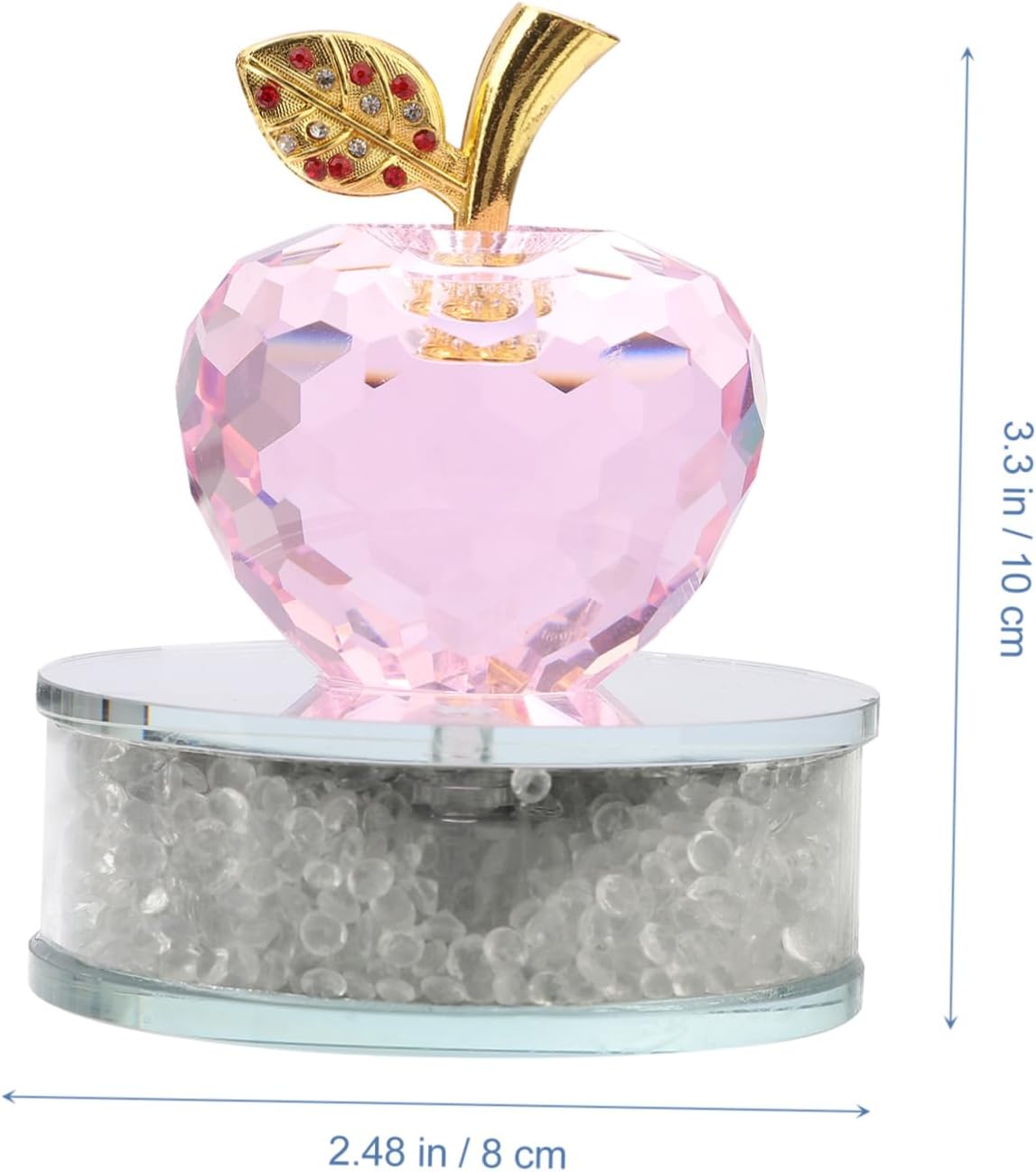 Happyyami Crystal Figurine Decor for Home and Car