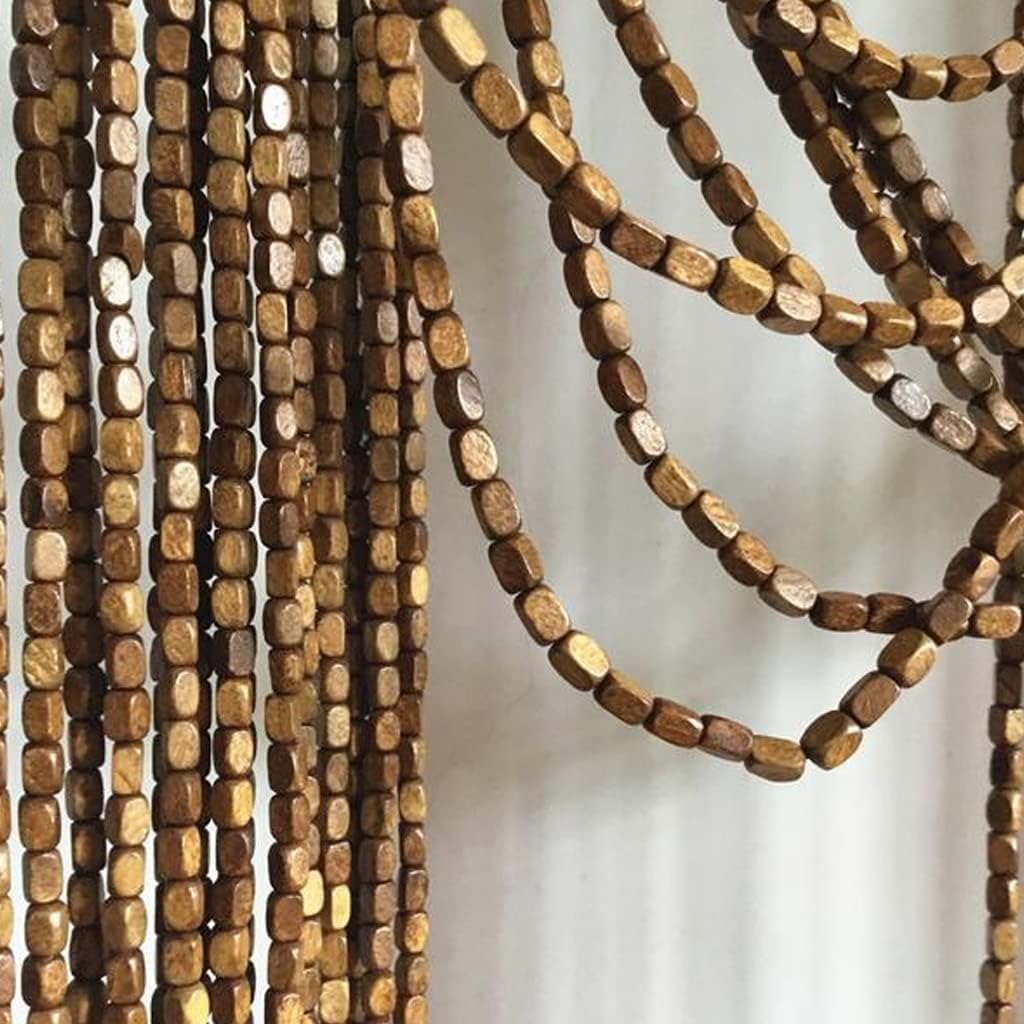 Handmade Wood Beaded Curtain 90 Strands for Doorways