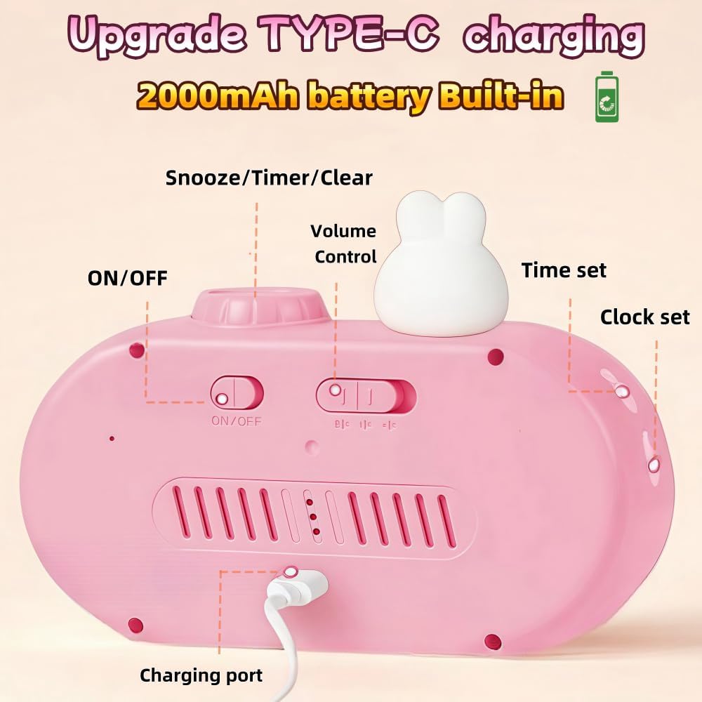 Desk Digital Clock with Countdown Timer for Kids