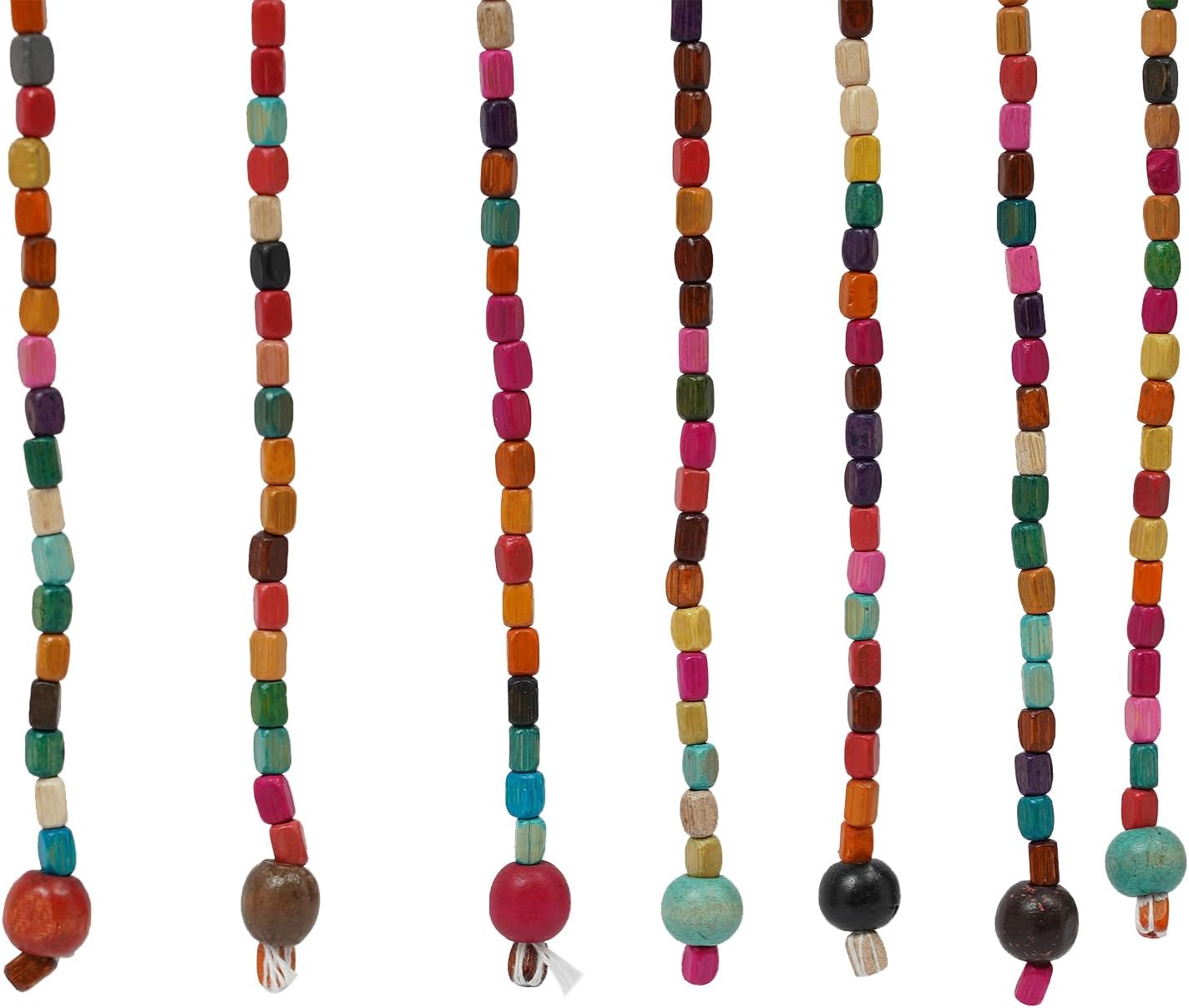 Gworobie 27 Strings Door Curtain with Beads and Tassels