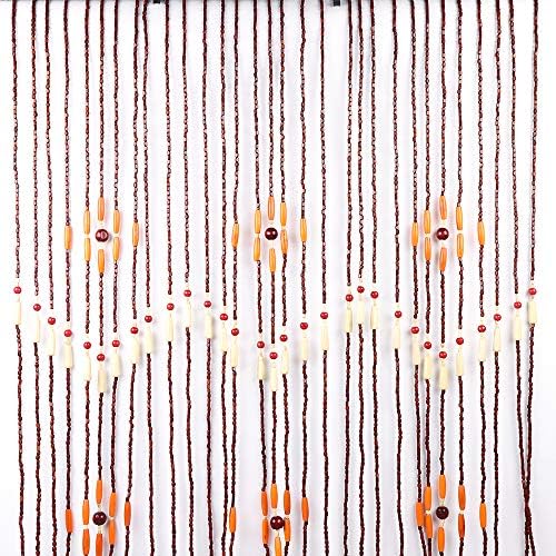TFCFL Wooden Bead Curtain 31 Lines Door Divider
