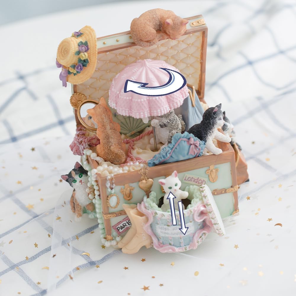Love For You Musical Cat Decoration Gift Box