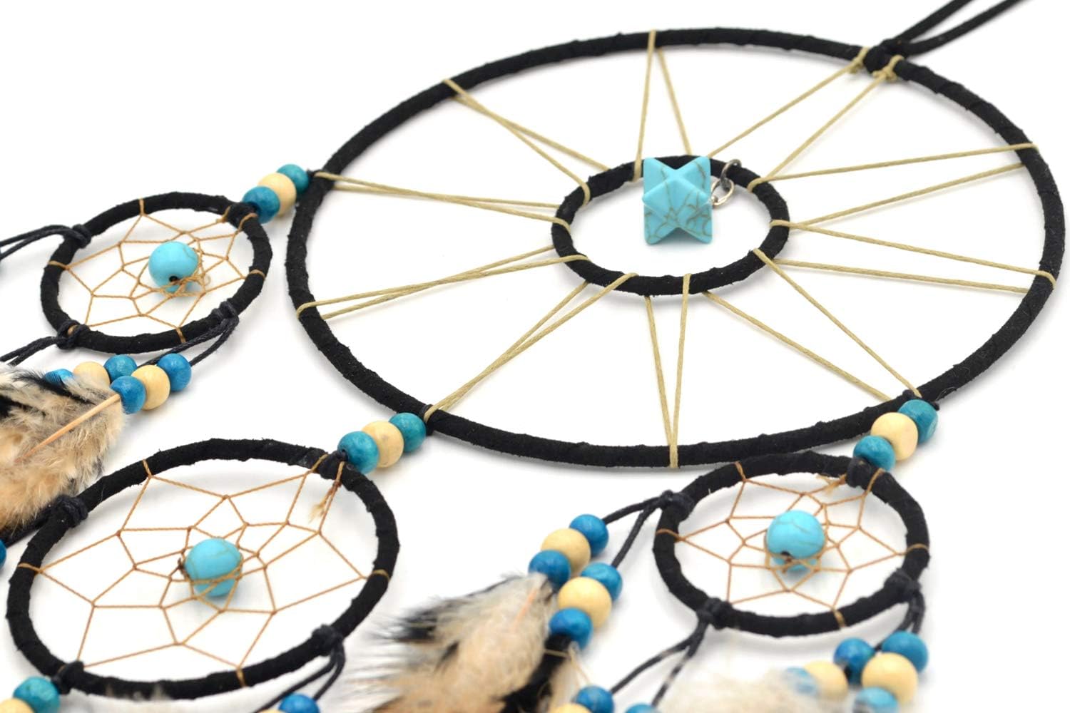 Urdeoms Large Black Dream Catcher Wall Decor