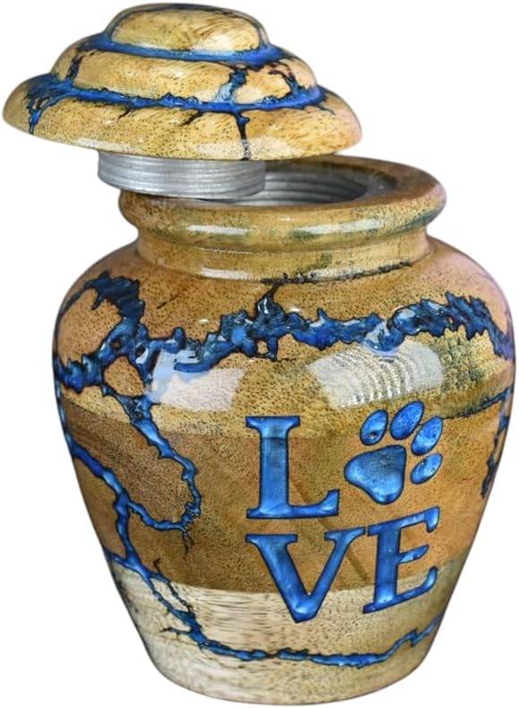Merit Wooden Craft Cremation Urn for Pets - 20 lbs Capacity