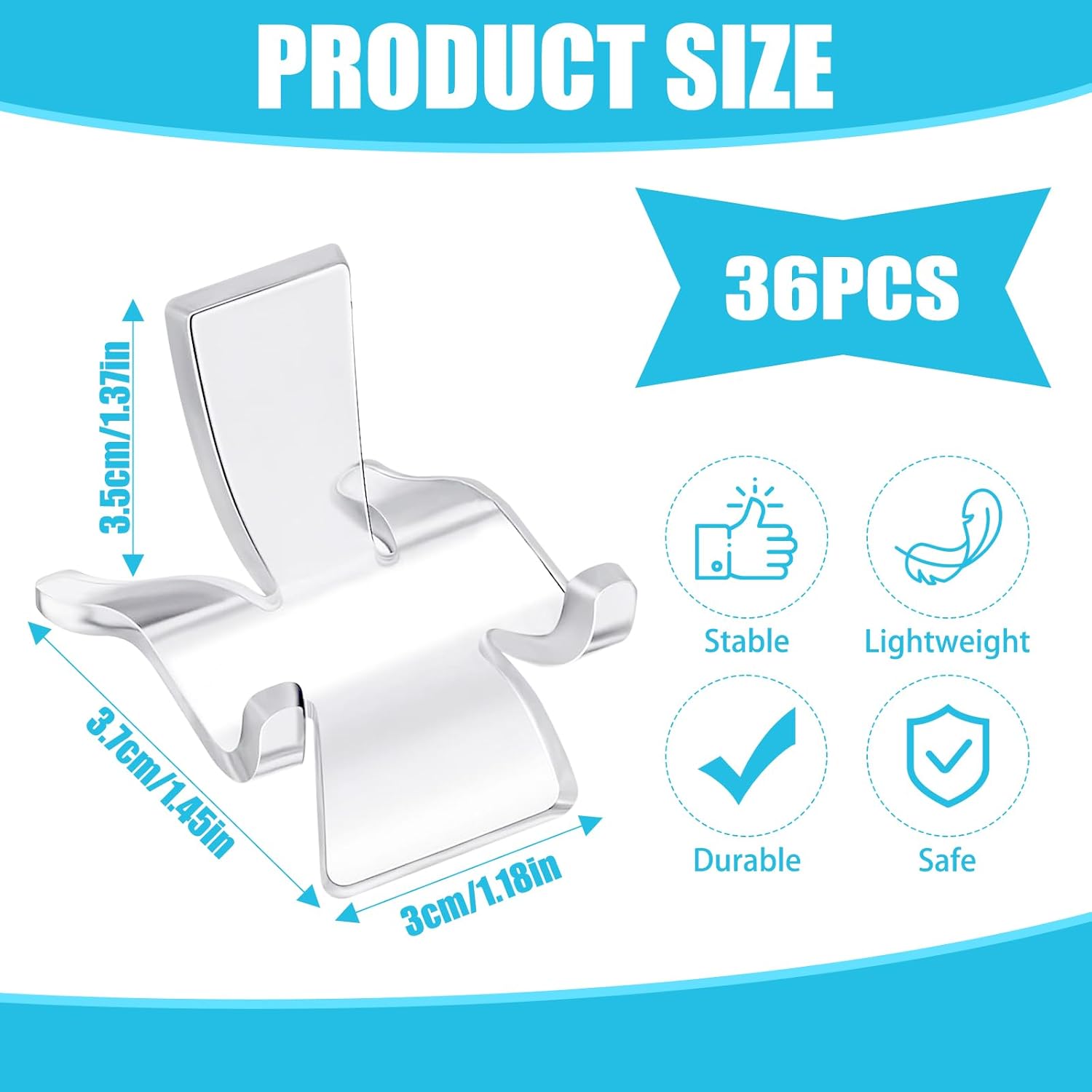 DARENYI 36Pcs Clear Acrylic Rock Display Stand