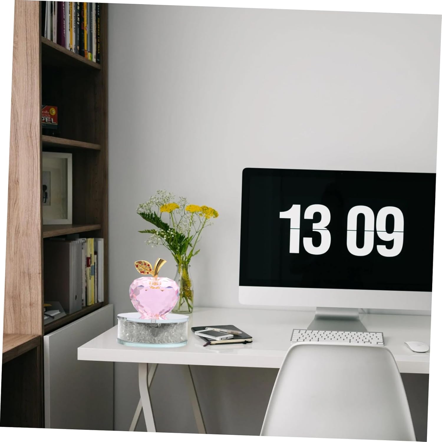 Happyyami Crystal Figurine Decor for Home and Car