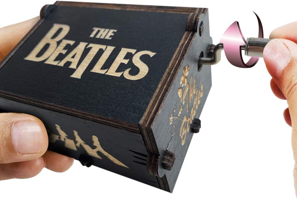 Wood Music Box - Let It Be Classic Handcrank Musical Gift