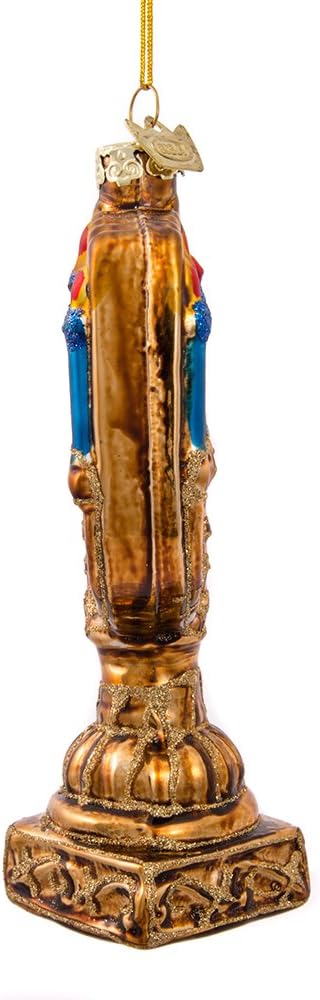 Kurt S Adler 4 1 2 Inch Noble Gems Glass Menorah Ornament