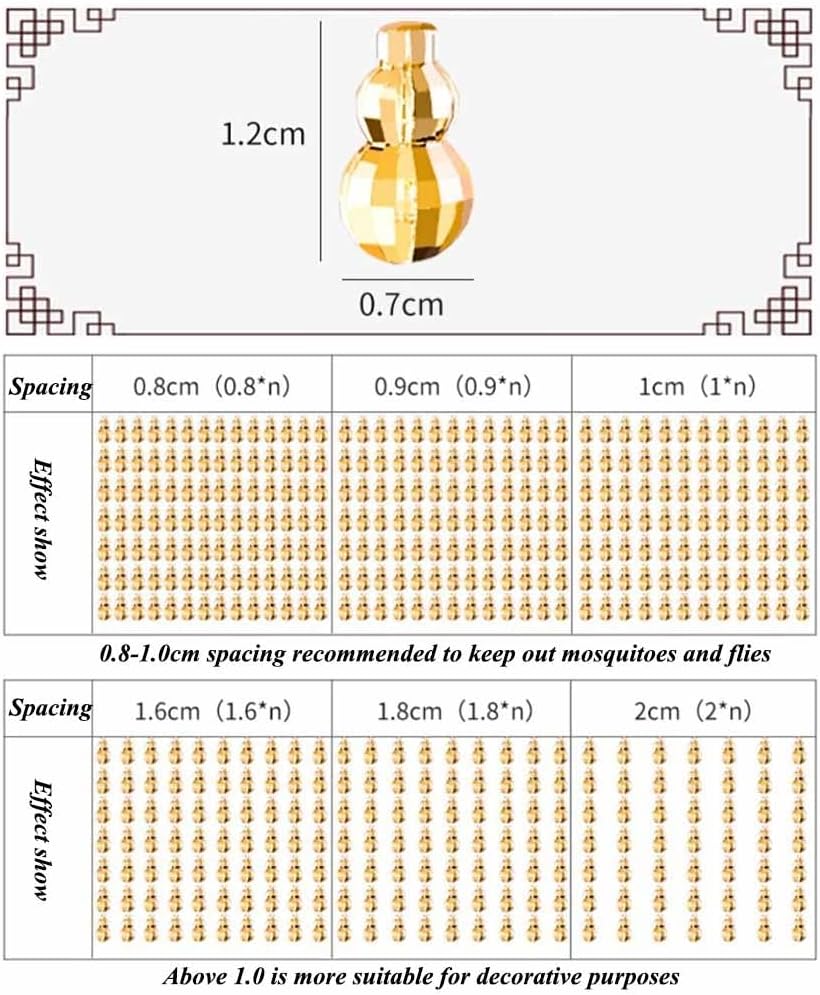 Clear Gourd Beaded Curtains 100 Strand 100x200cm
