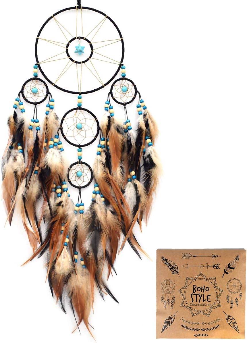 Urdeoms Large Black Dream Catcher Wall Decor