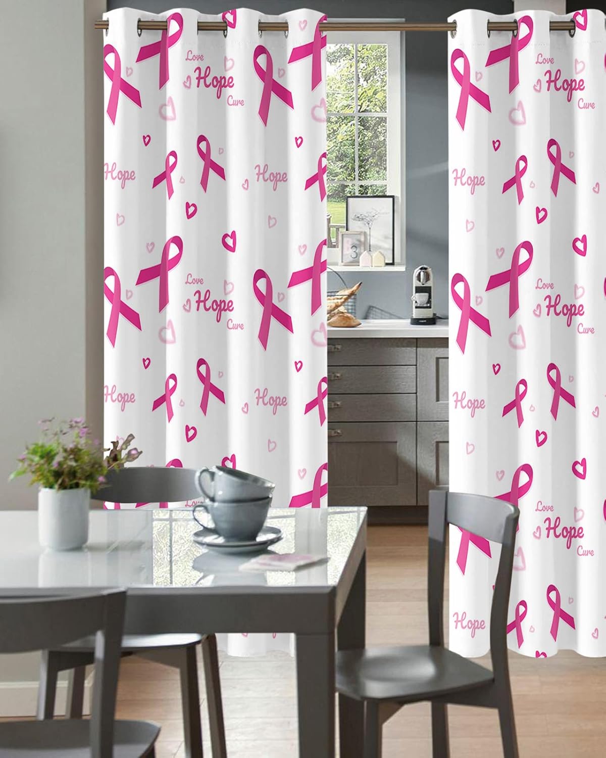 Love Hope Doorway Curtains - 42x84 Blackout Panels