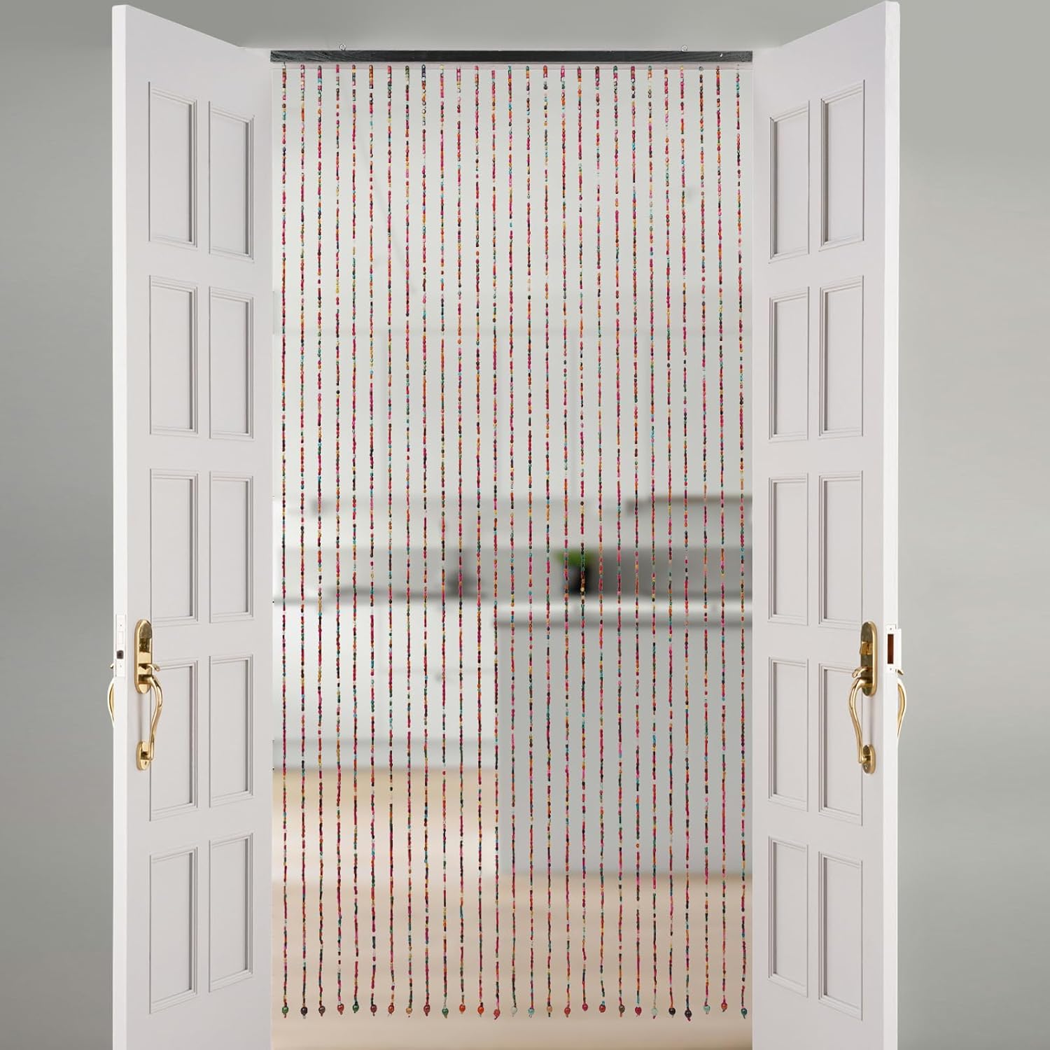 Bamboo Beaded Curtain for Bedroom and Party