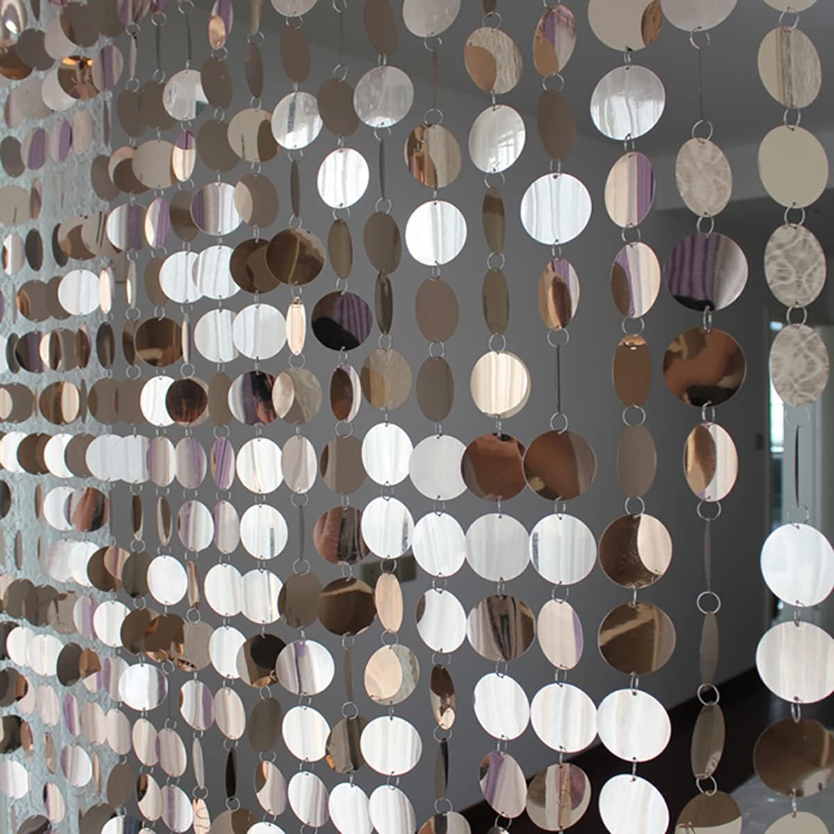 5 Strips 47 Inch Sequin Beaded Door Curtain