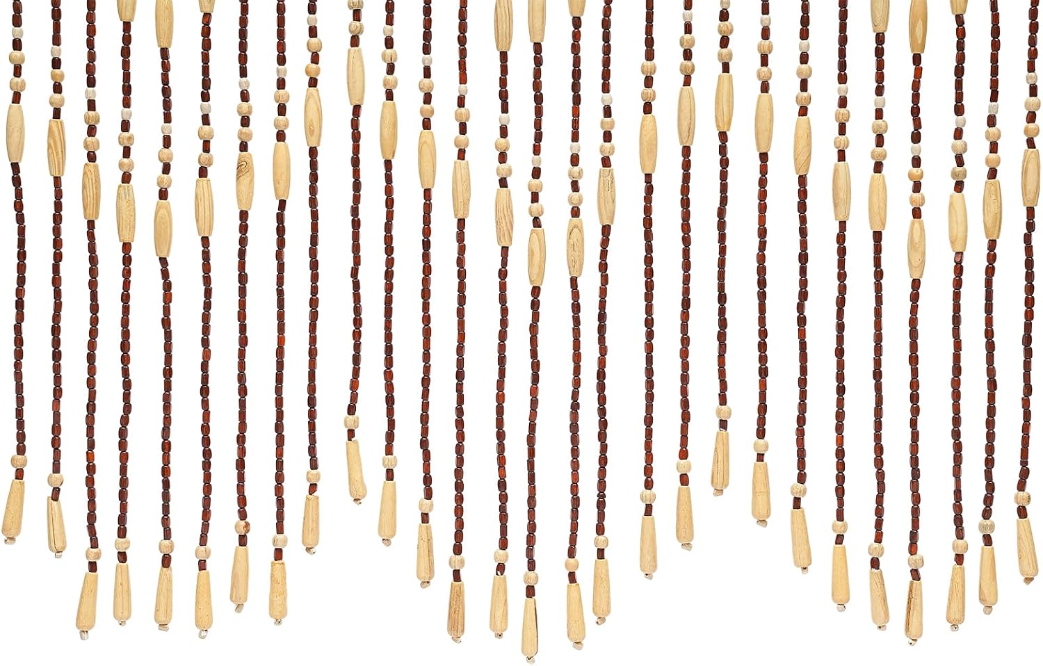 Natural Wooden Door Beaded Curtain for Living Room and Bedroom