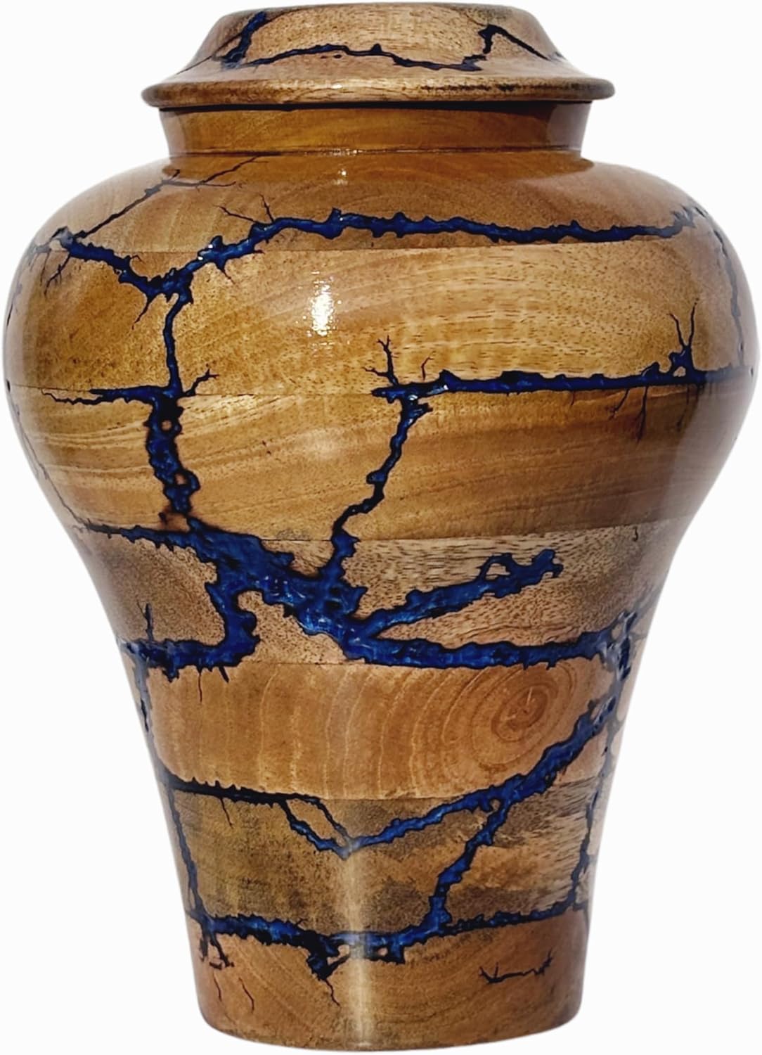 Wooden Handcrafted Urn for Human Ashes - Medium Size 80 lbs