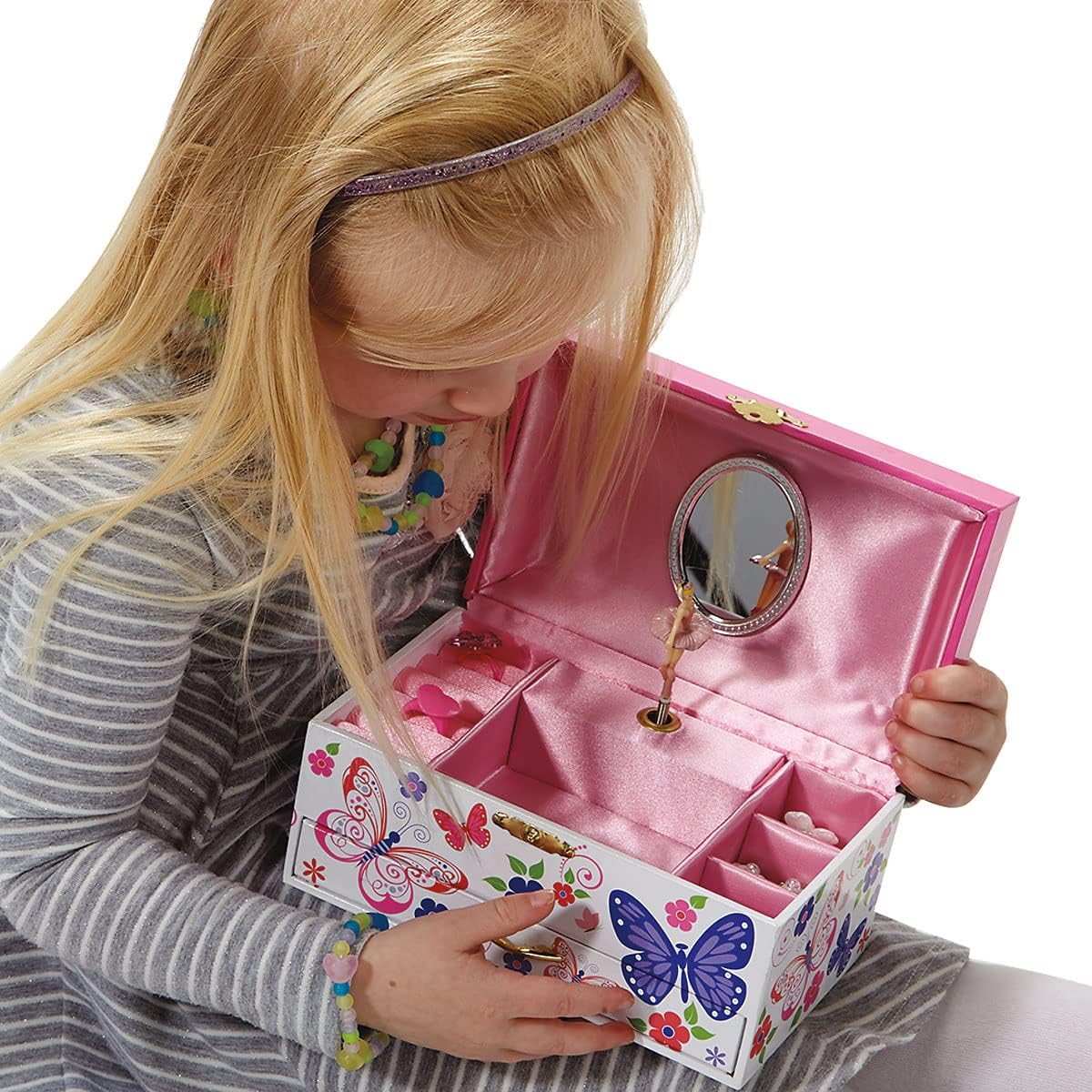 Lillian Vernon Personalized Butterfly Music Box for Girls