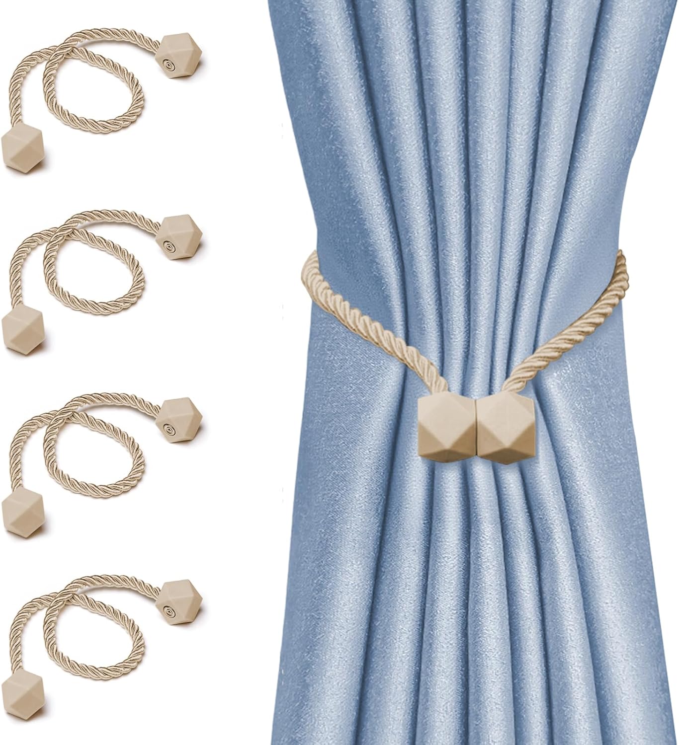 Magnetic Curtain Holdbacks with Strong Neodymium Magnets