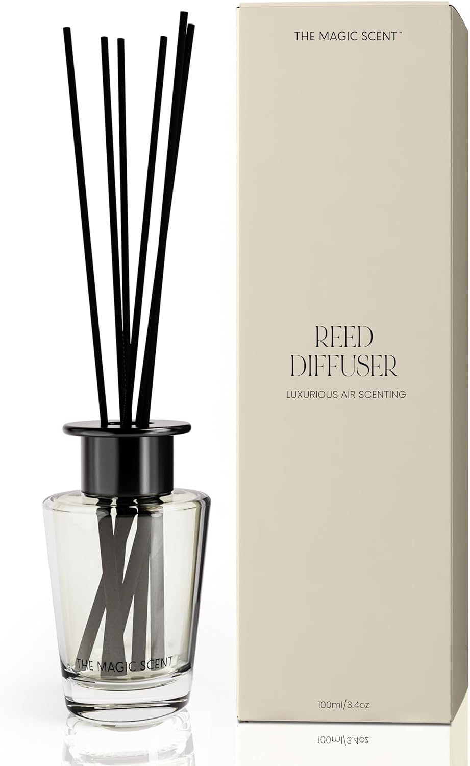 Mahogany Teakwood Reed Diffuser Set - Luxury Natural Aroma