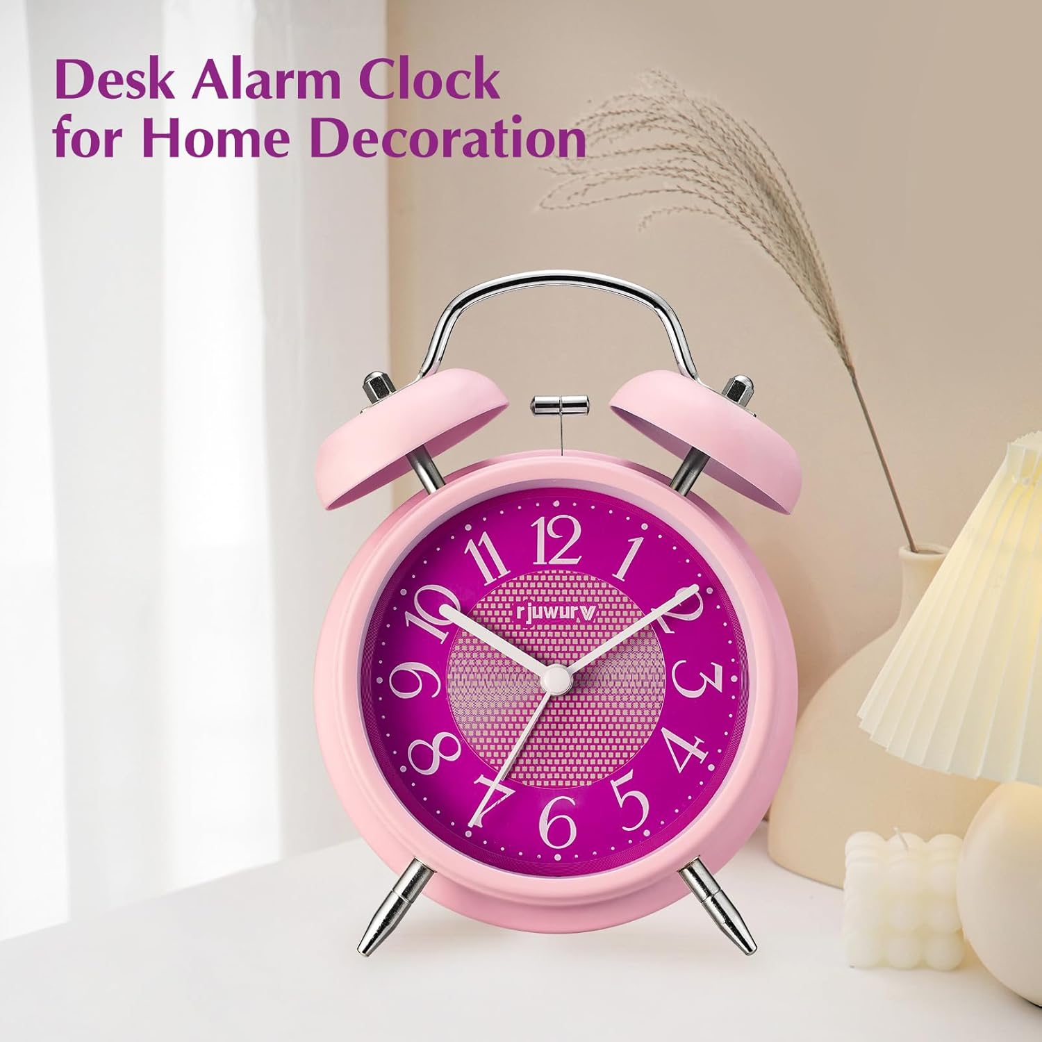 4 Inch Loud Alarm Twin Bell Clock with Night Light