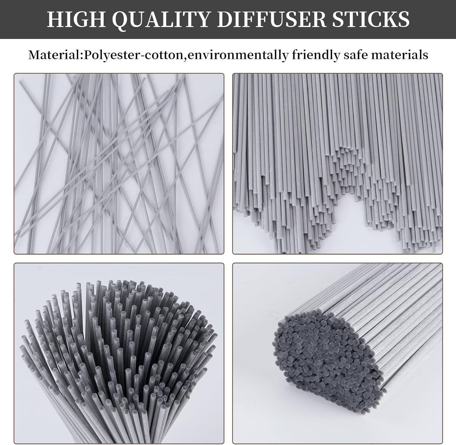 130Pcs Reed Diffuser Sticks - 10 Inch Natural Rattan Scented Wicks
