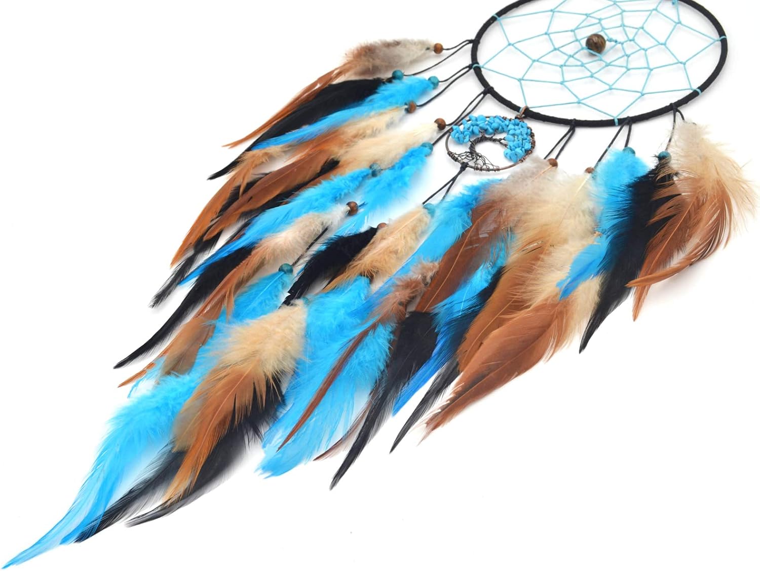 Urdeoms Blue Tree of Life Dream Catcher Wall Decor