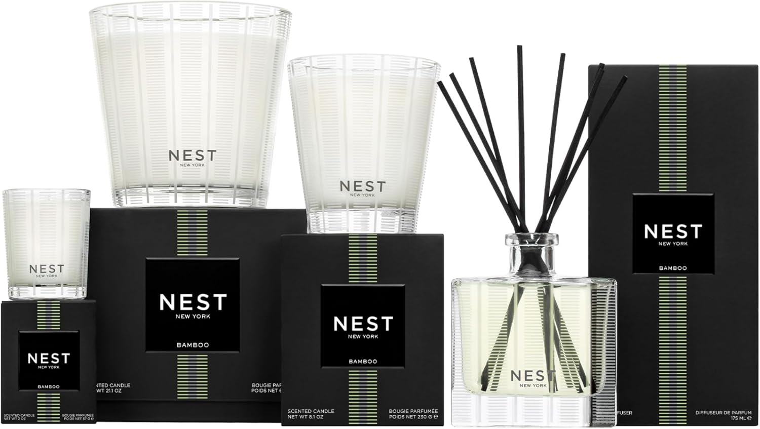 NEST New York Reed Diffuser with 8 Rattan Sticks