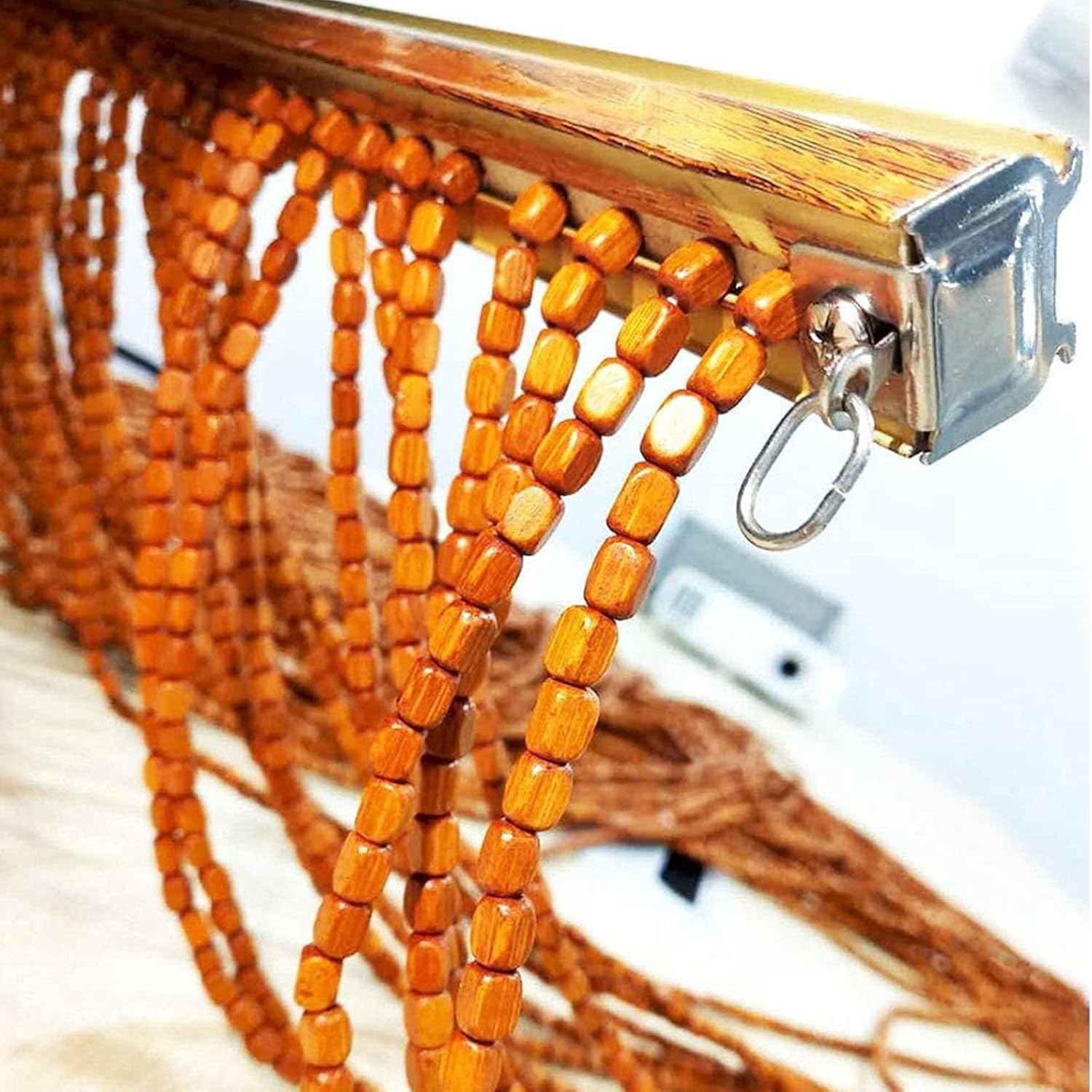 Bamboo Beaded Curtain for Doorway and Closet