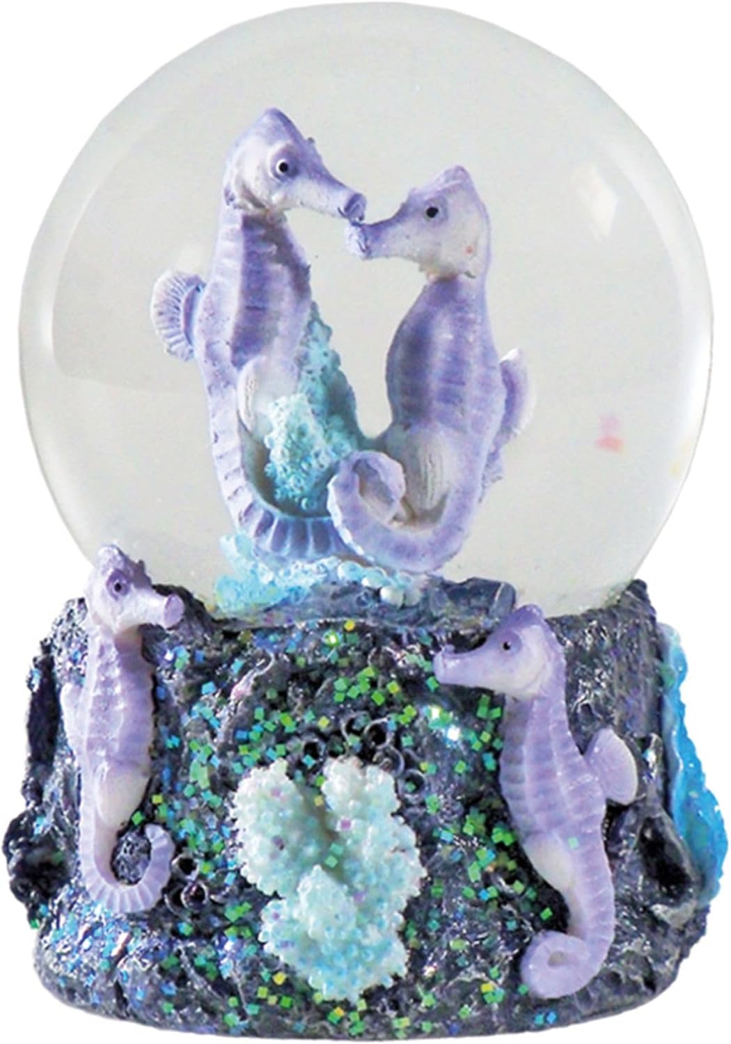 Deluxebase Water Globe with Seahorse Figurine