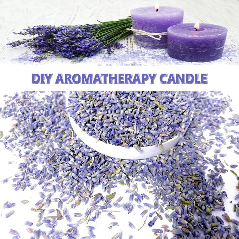 Jitejoe Dried Lavender Buds for Sachets and Candles 1 Pound Pack