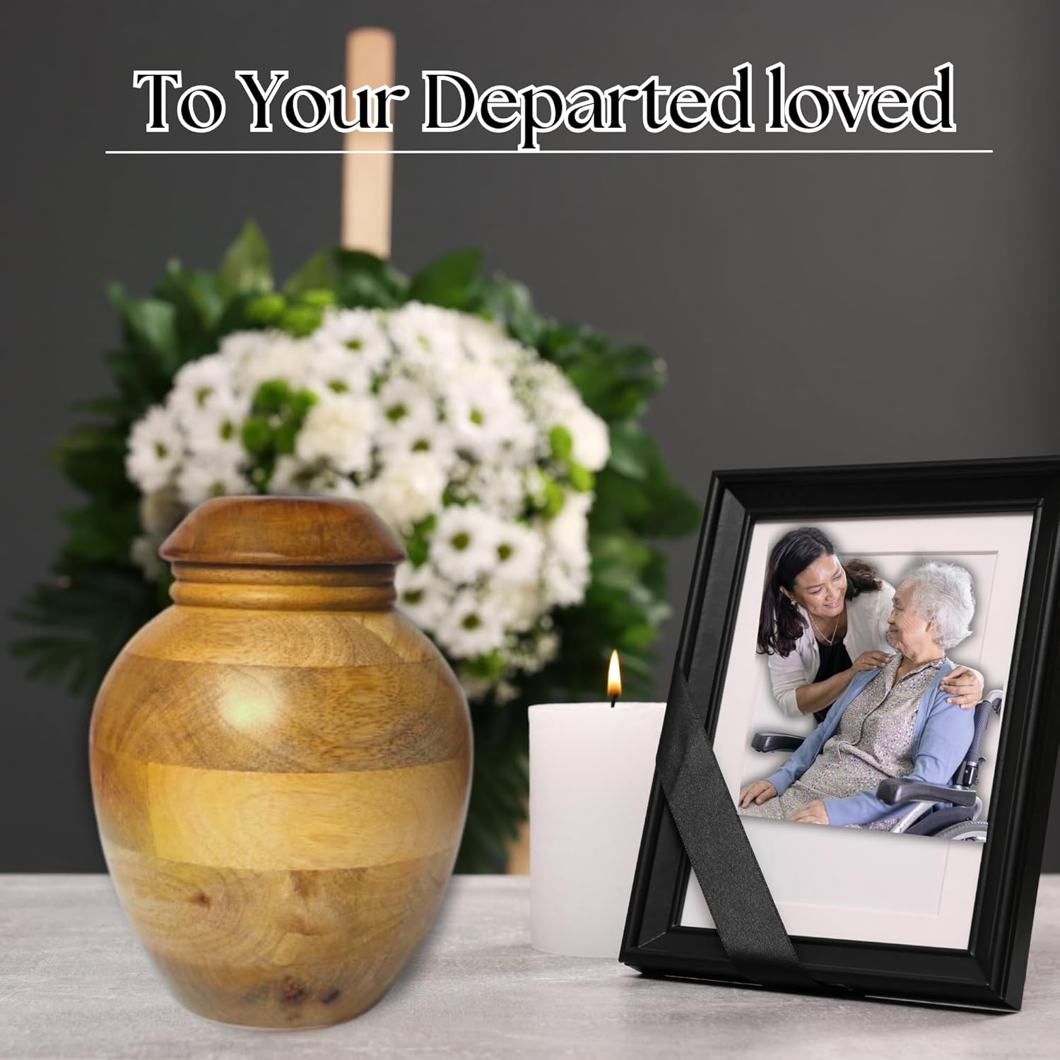 Premium Handcrafted Wooden Urn for Human Ashes