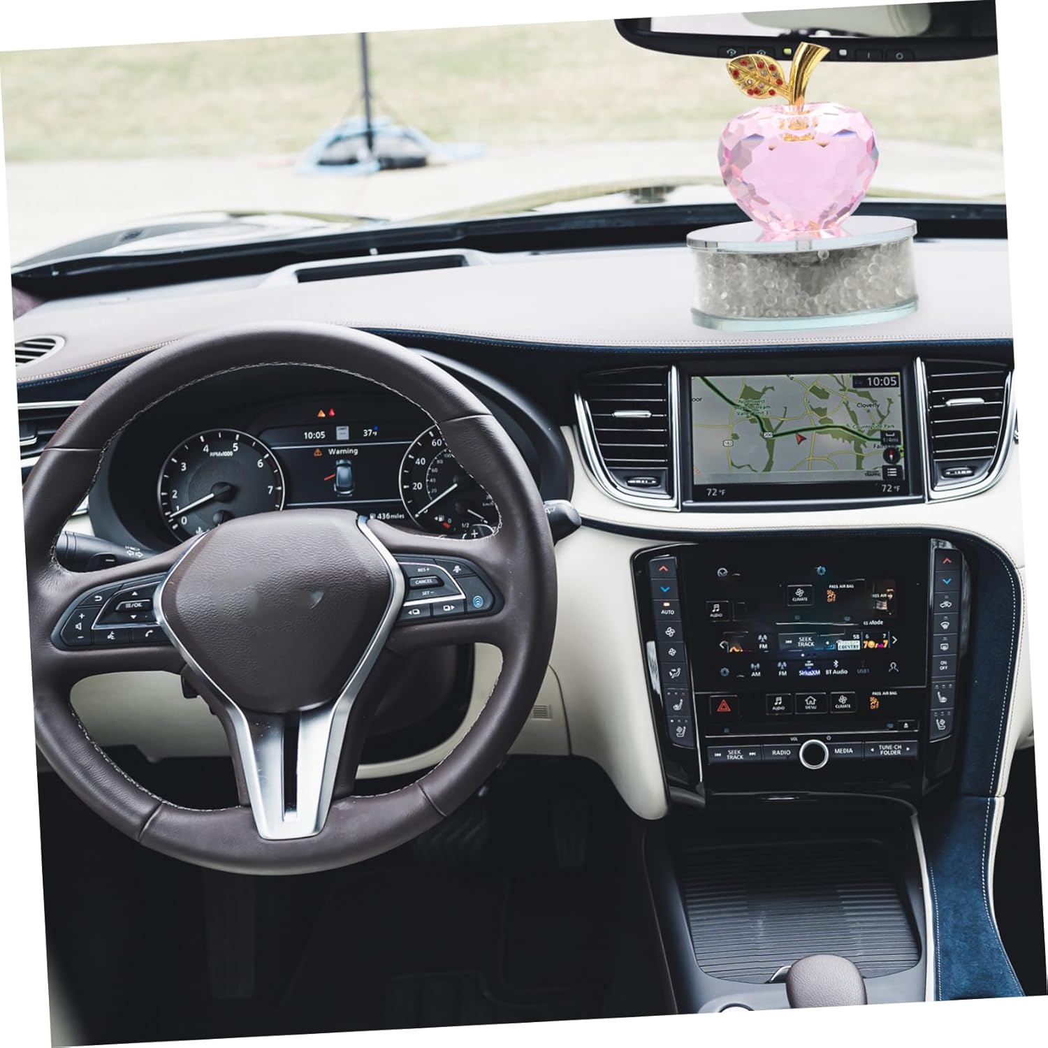 Happyyami Crystal Figurine Decor for Home and Car