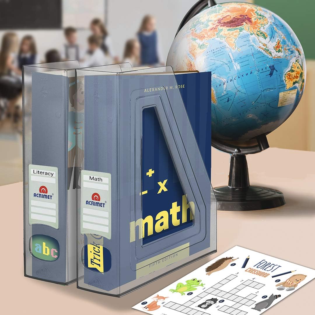 Acrimet Magazine Holder Clear Plastic 2 Pack