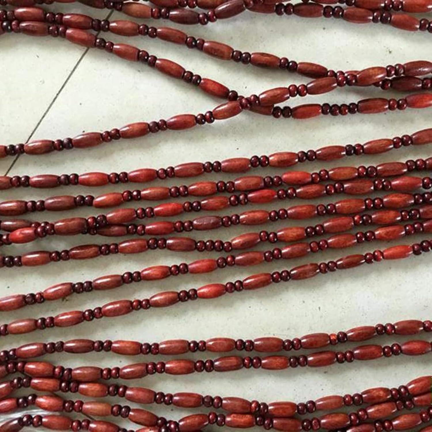 Wood Beaded Curtain for Doorway and Room Decorations