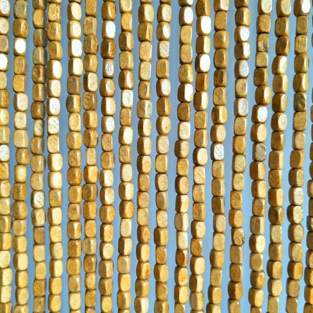 ZHOUXIAO Wooden Beaded Curtain for Doorways