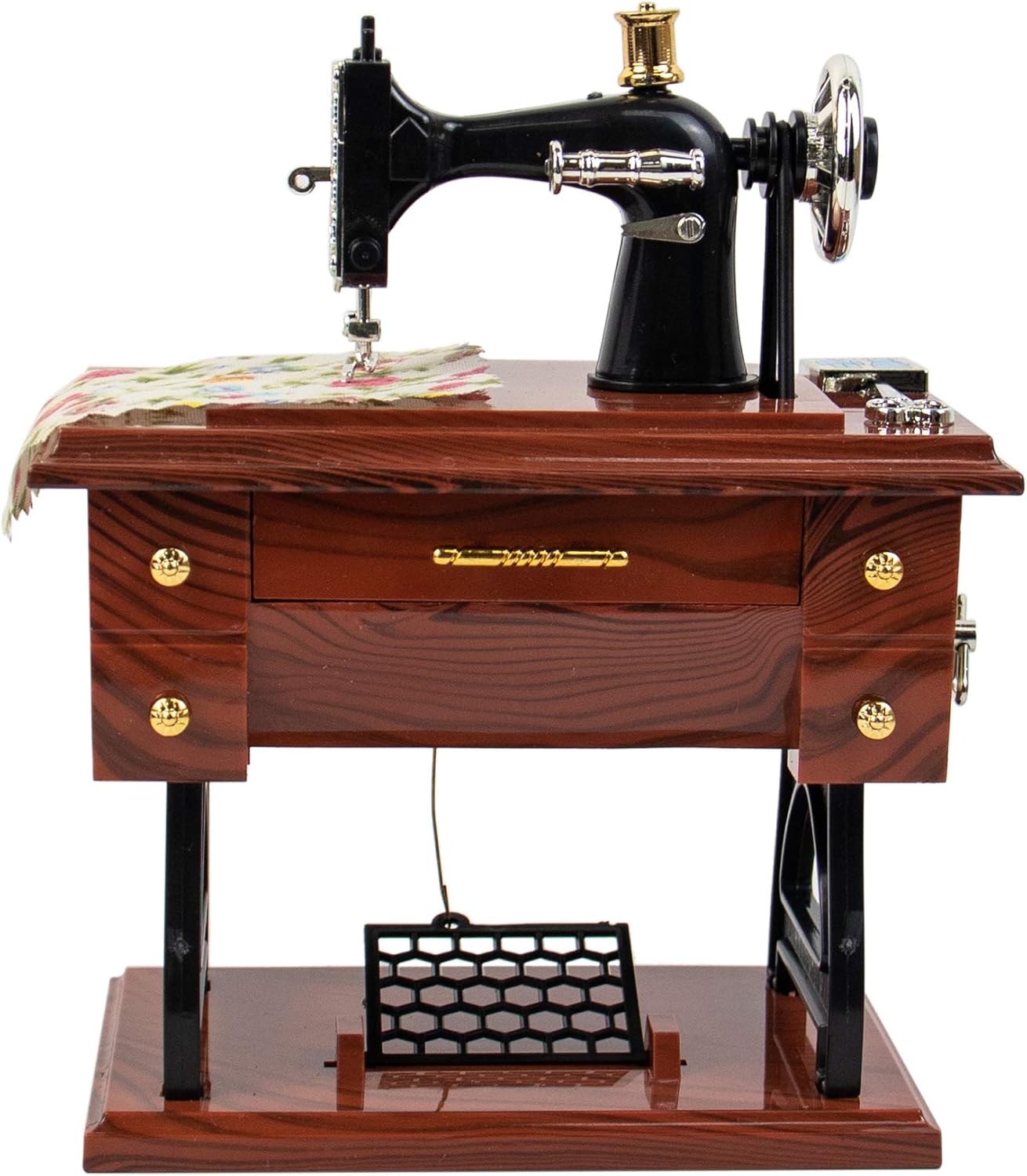 Auear Vintage Music Box Sewing Machine Figurine