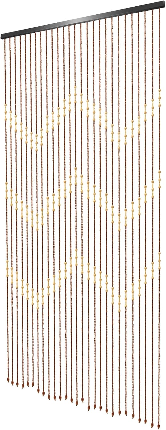 Vintage Boho Beaded Door Curtain 3x6FT