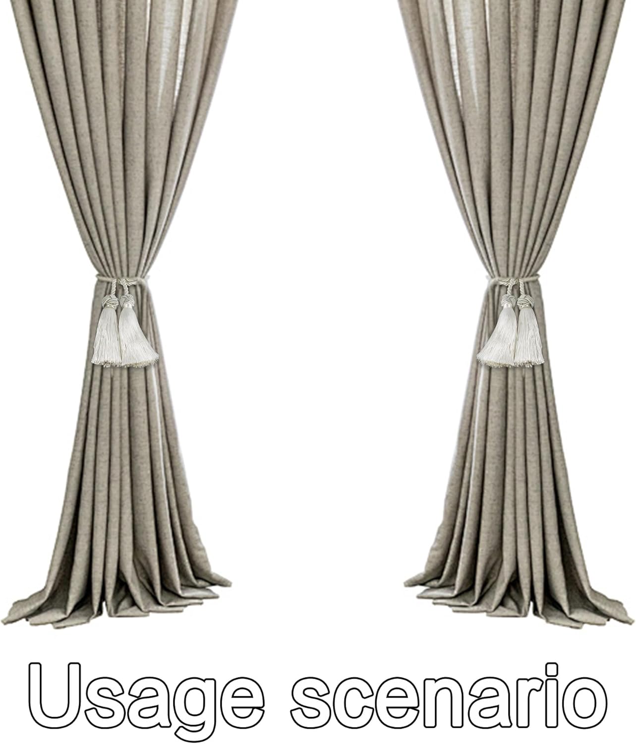 pson A Pair Double Tassel Curtain Holdbacks