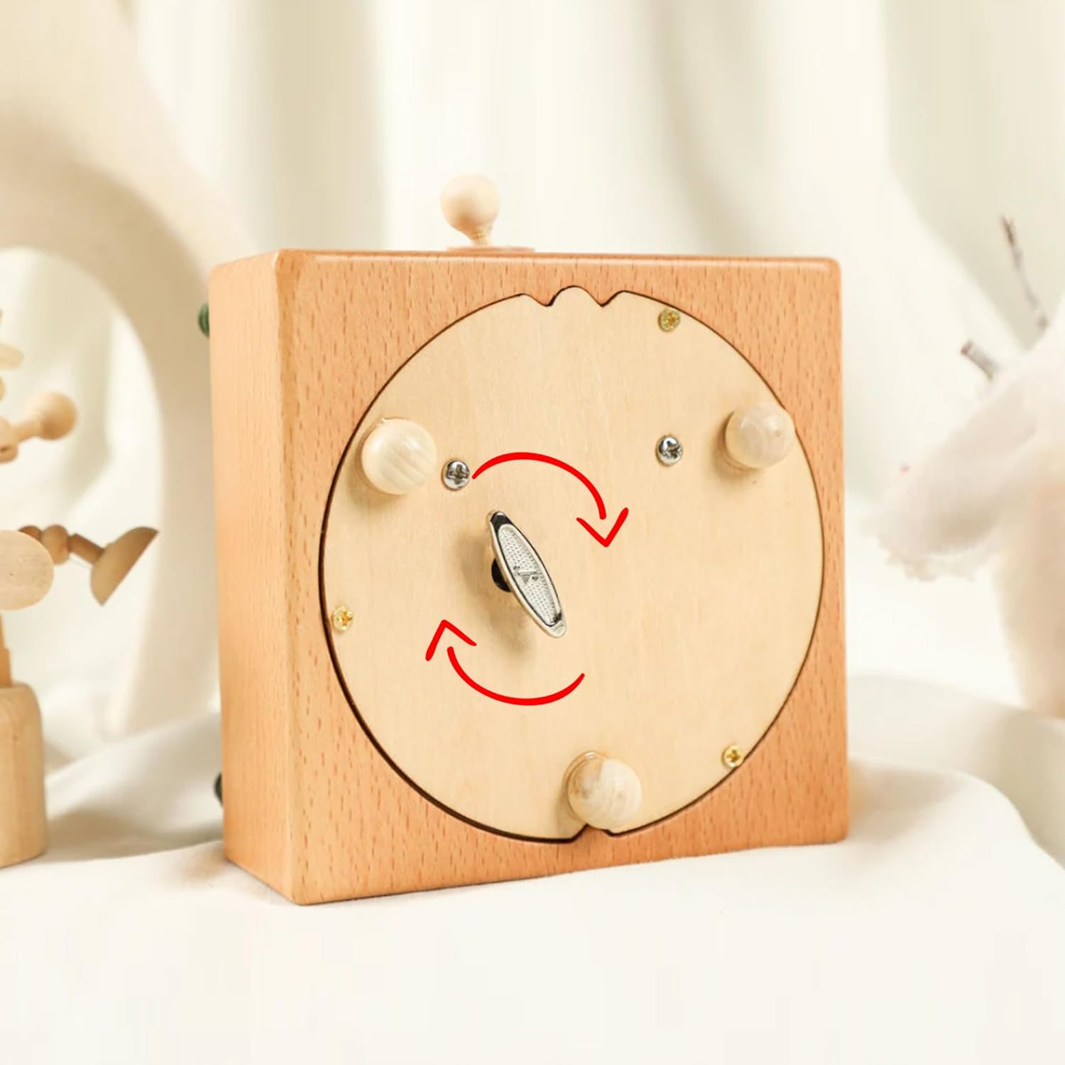 EDSG Personalized Wooden Music Box with Name and Date