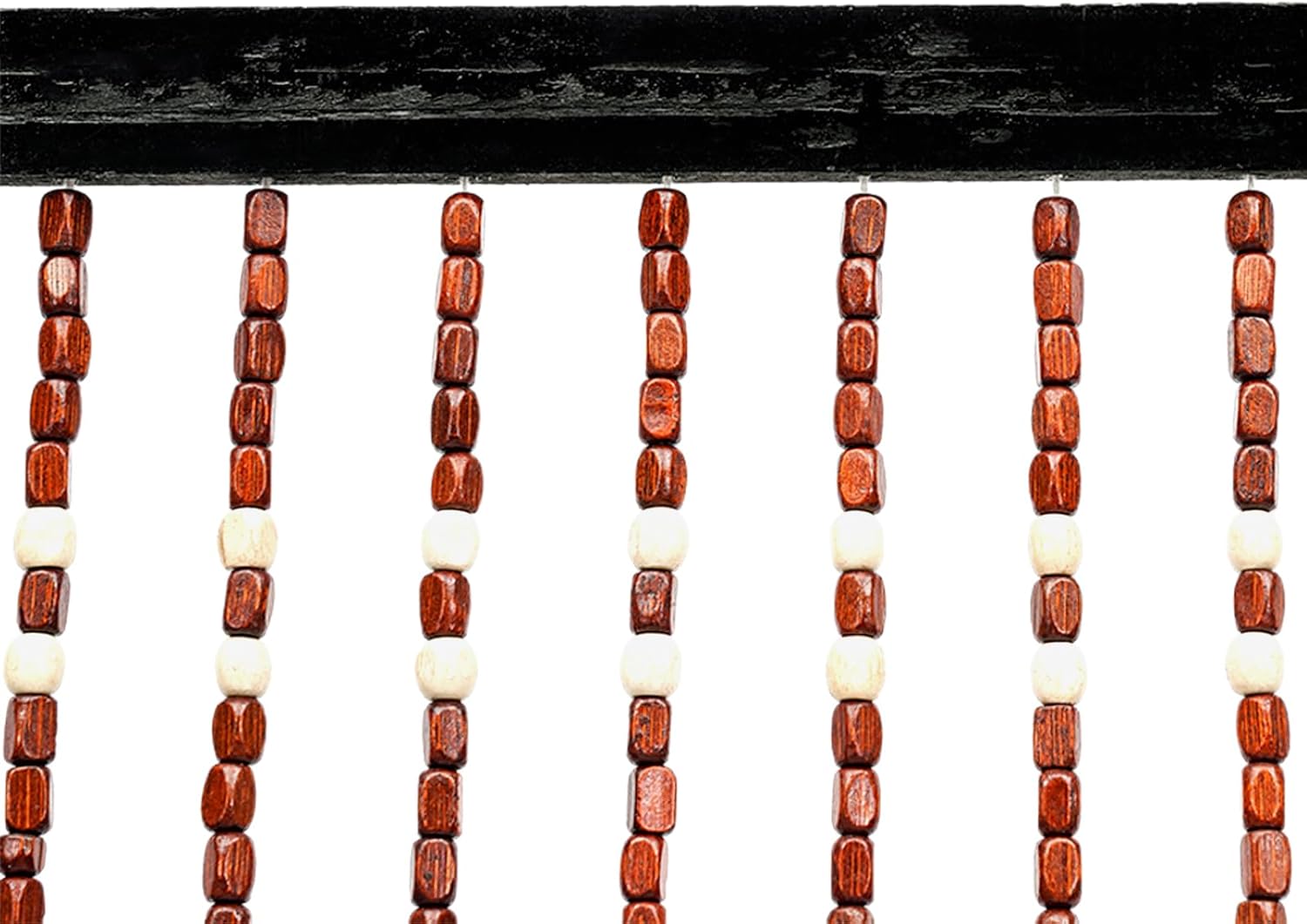 Delianty Natural Wood Wicker Beaded Curtain Doorway Decor 3543x689inch
