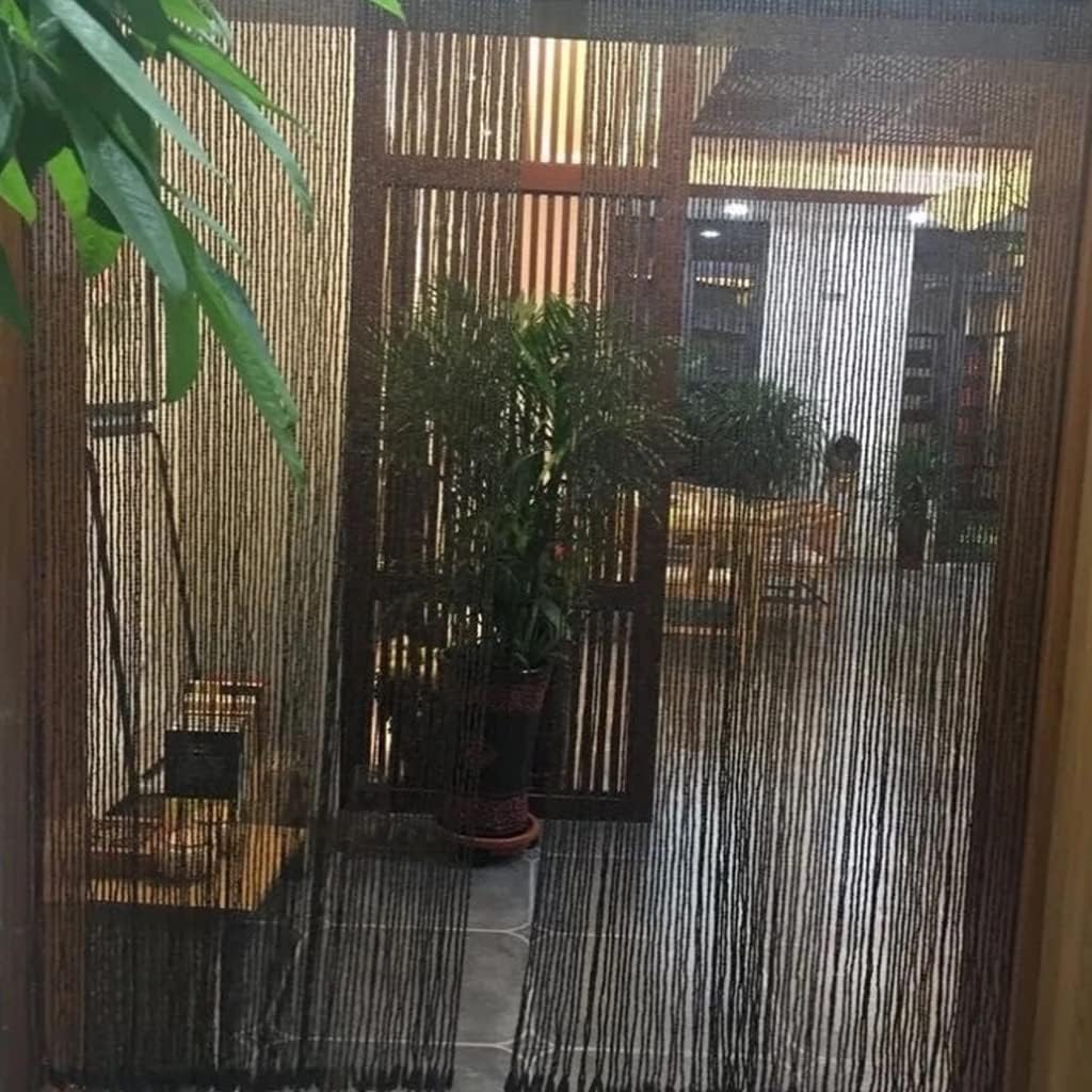 Handmade Wood Beaded Curtain 90 Strands for Doorways