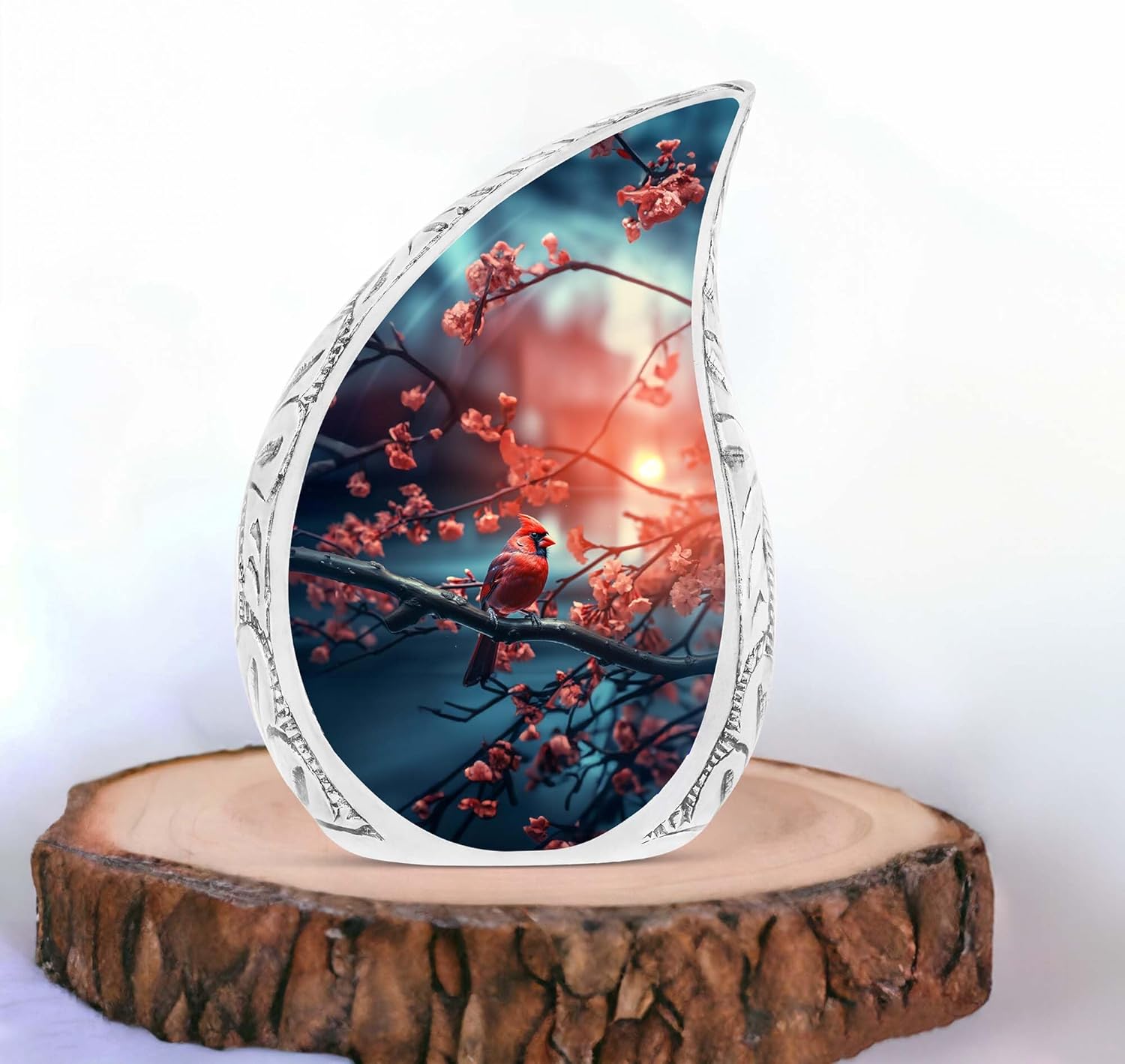 Large Cardinal Urn for Adult Human Ashes