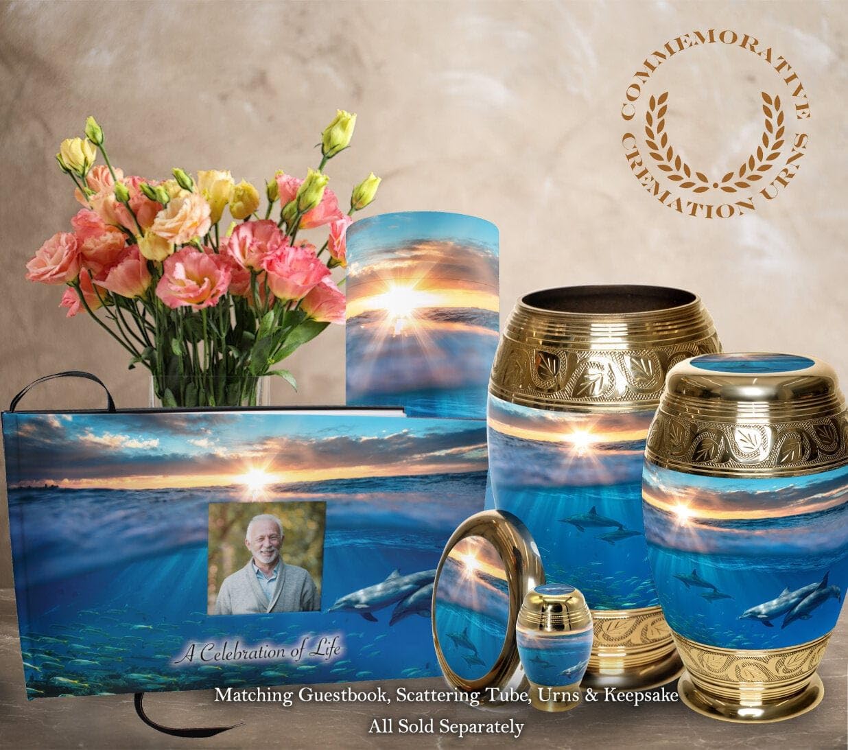 Divine Dolphins Cremation Urn for Ashes
