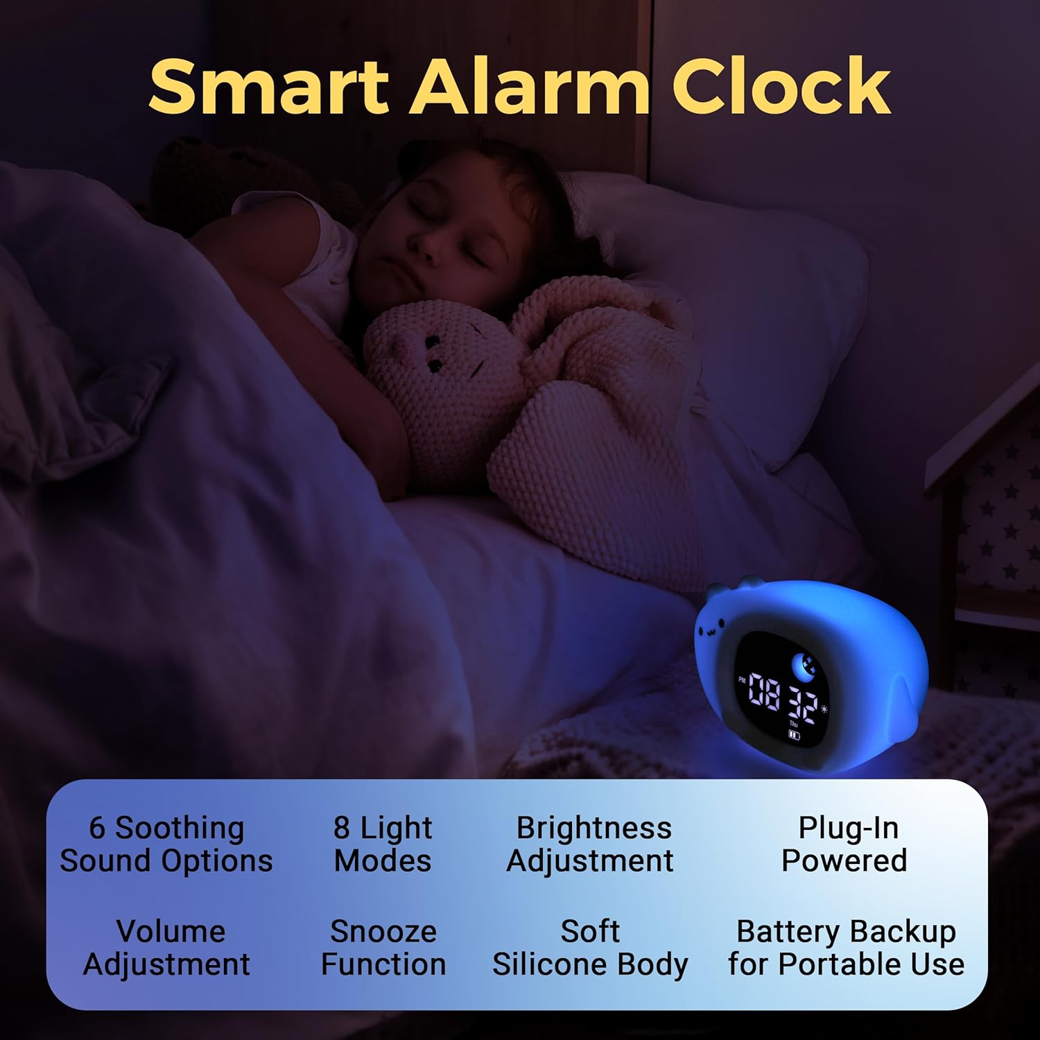 Bumble Bright Alarm Clock for Kids with App Control