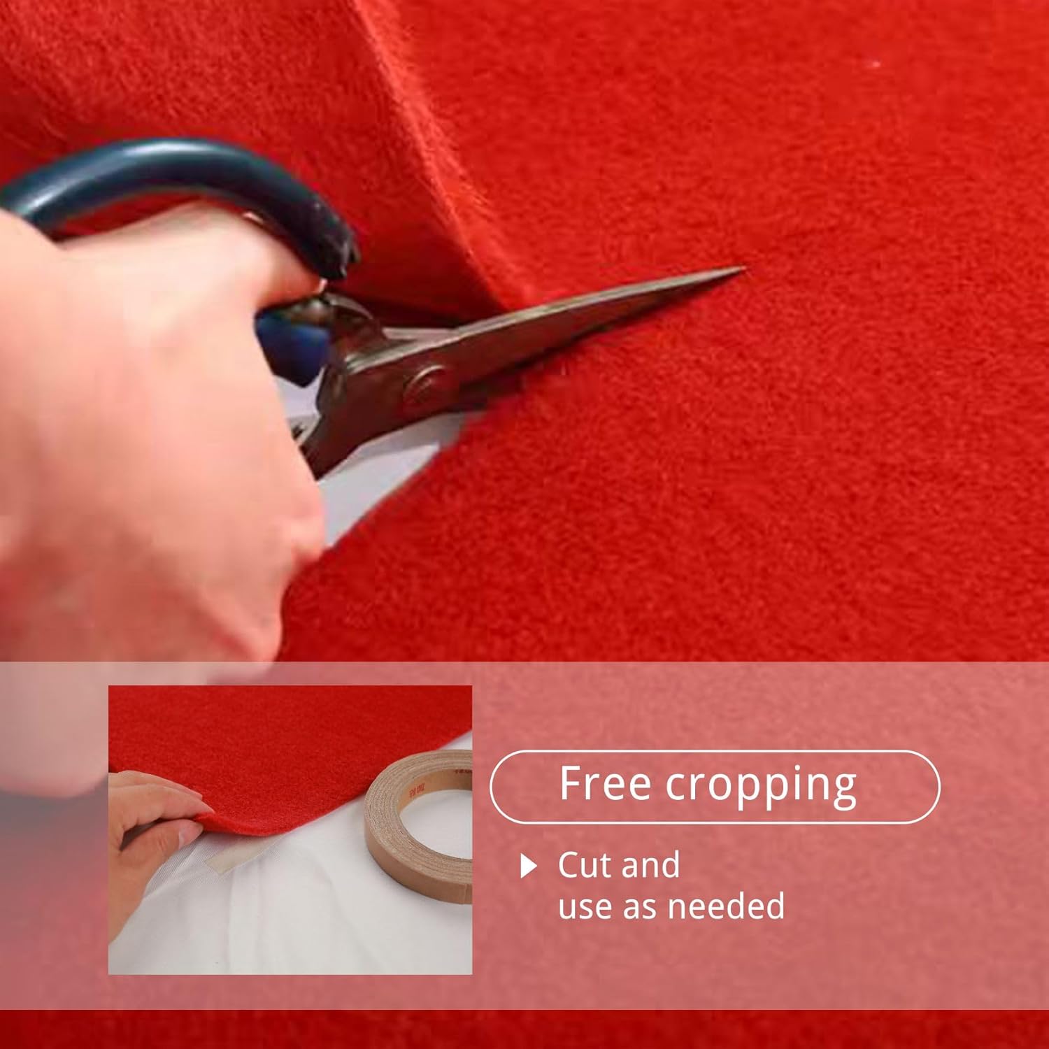 33ft x 30ft Red Carpet Runner for Party and Wedding